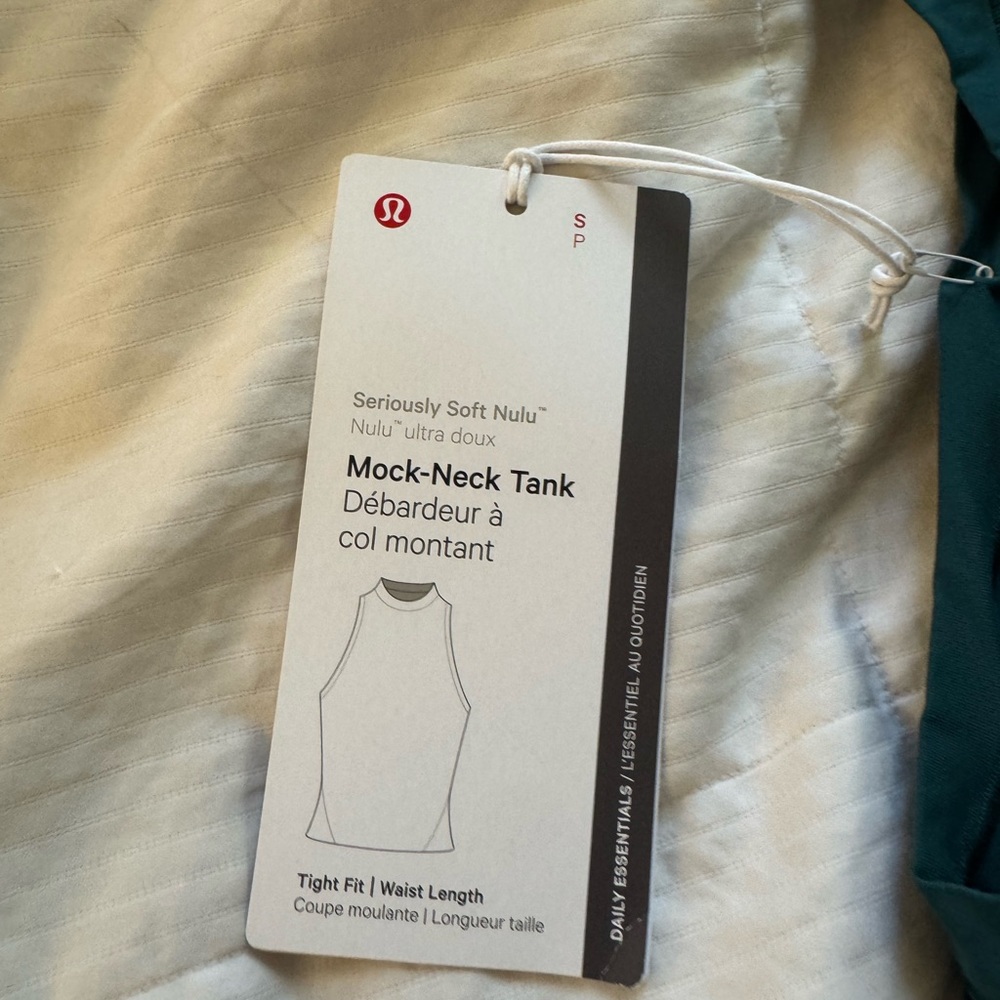 Lululemon Athletica Teal Mock-Neck Top